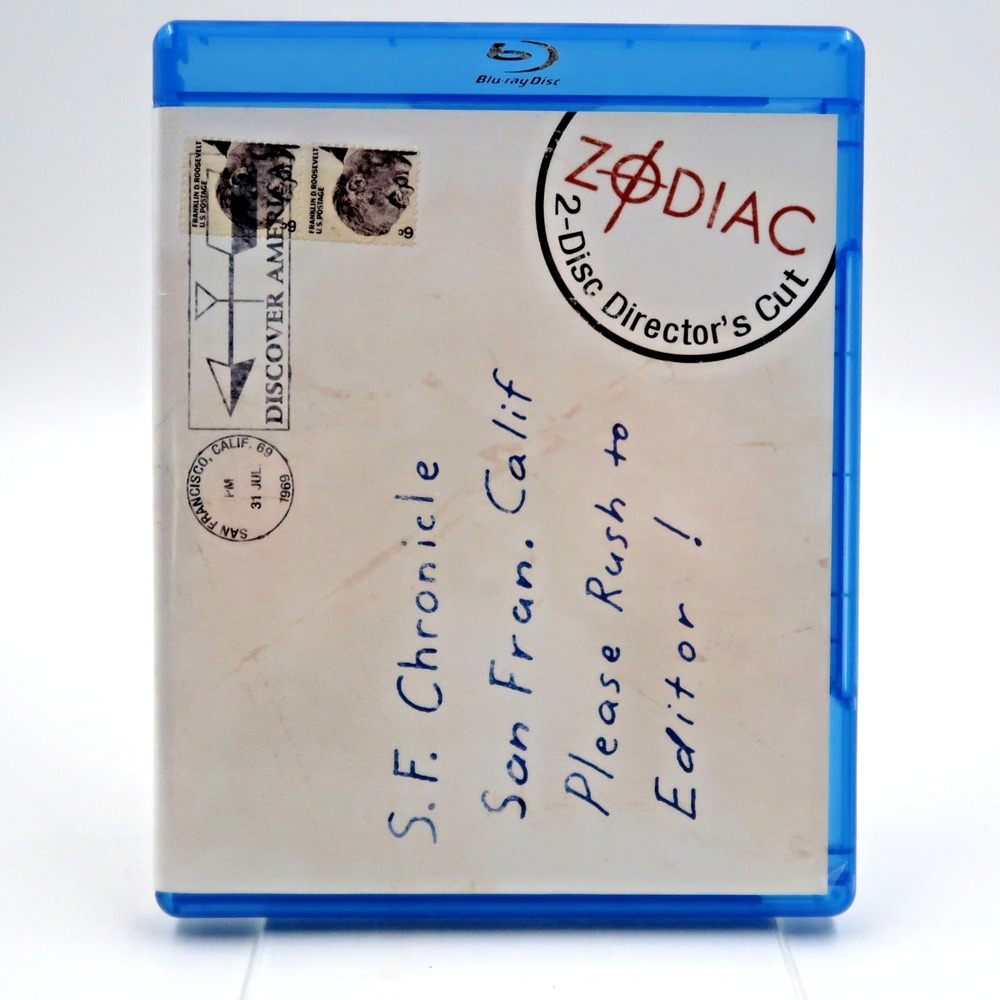 Zodiac Director's Cut Blu-Ray 2007 David Fincher Jake Gyllenhaal RDJ Movie